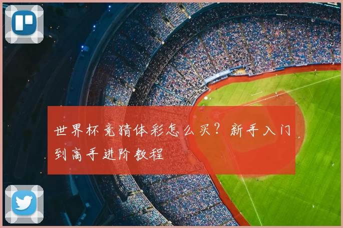 世界杯竞猜体彩怎么买?新手入门到高手进阶教程