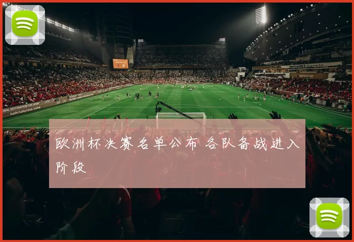 欧洲杯决赛名单公布 各队备战进入阶段